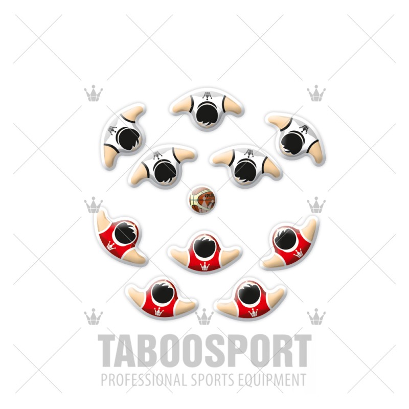 Basketball magnets set - Player type 18mm, PRICE: 10,00 €