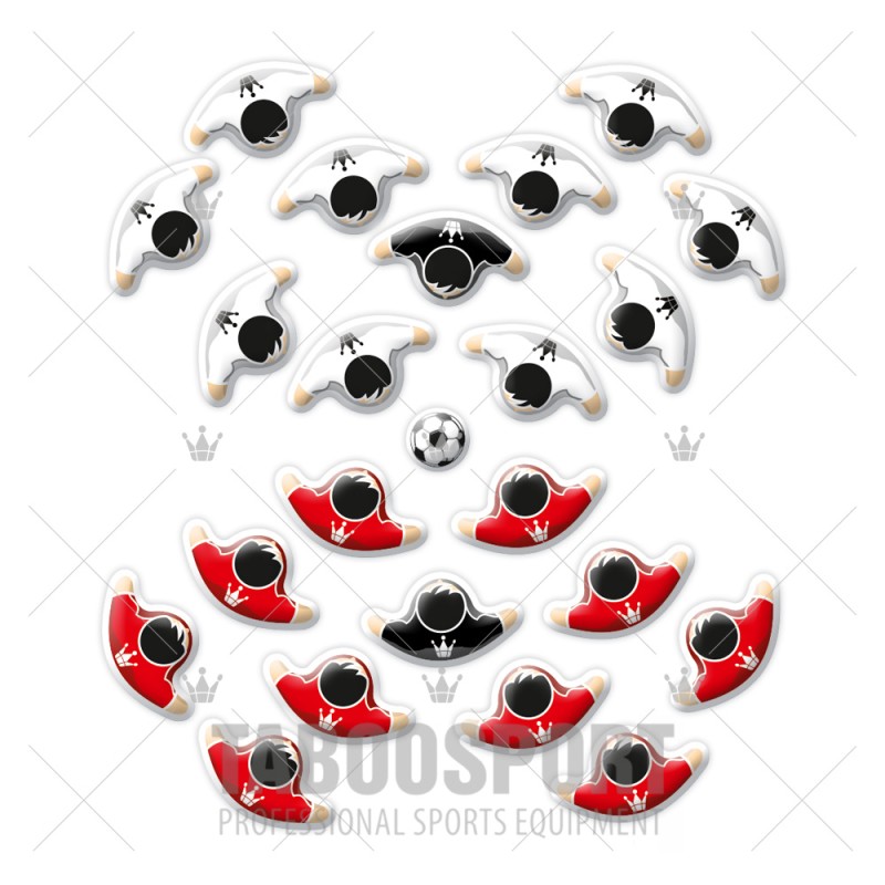 Football magnets set - Player type 18mm, PRICE: 15,00 €