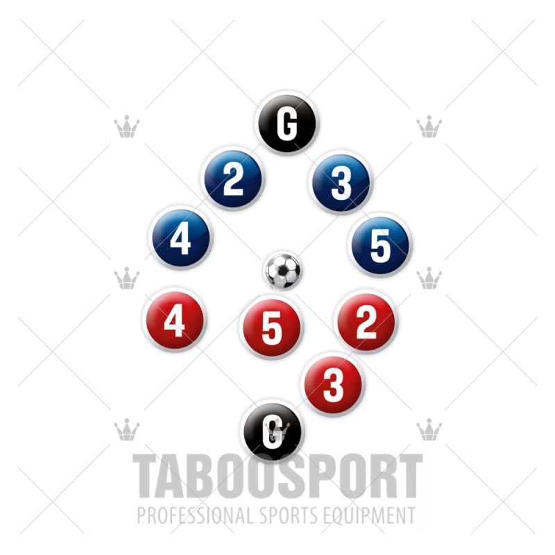 Futsal magnets set - Round shape 12mm, PRICE: 10,00 €