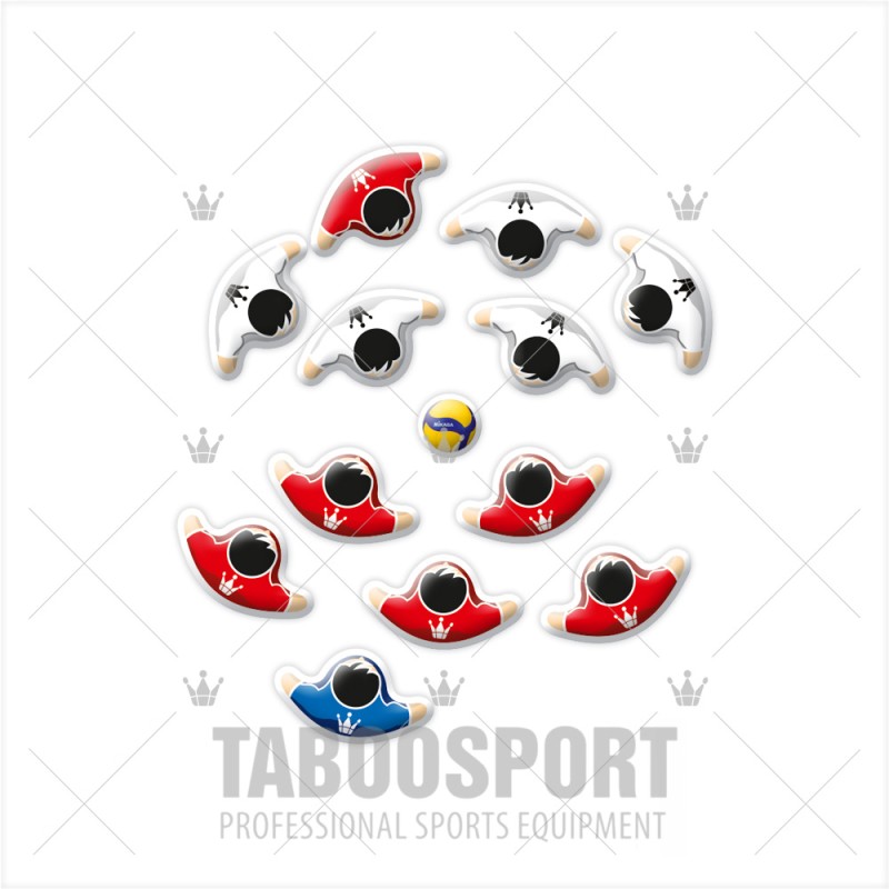 Volleyball magnets set - Player type 18mm, PRICE: 12,00 €