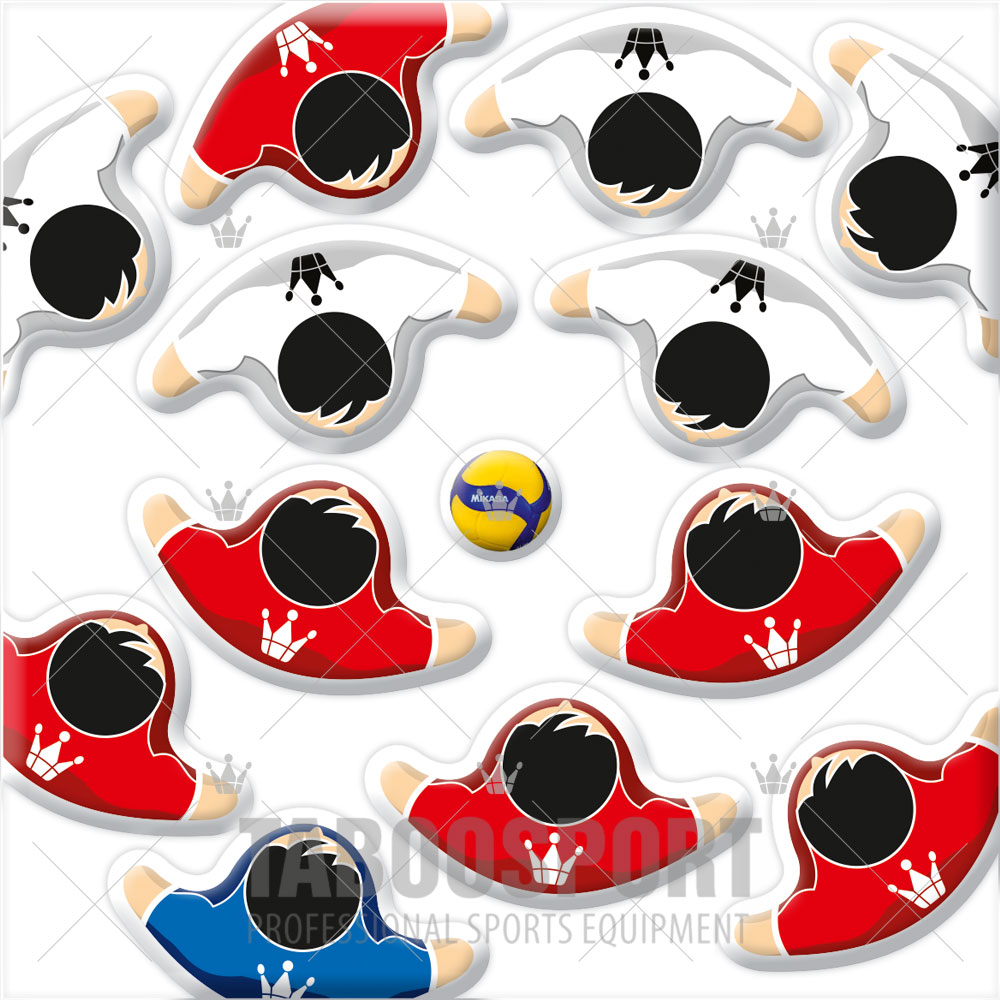 Volleyball magnets set - Player type 40mm