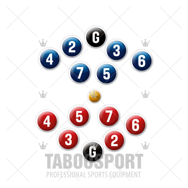 Water polo magnets set - Round shape 12mm, PRICE: 12,00 €