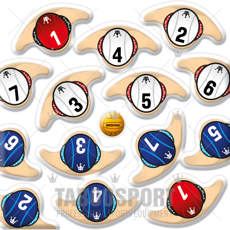 Water polo magnets set - Player type 40mm, PRICE: 20,00 €