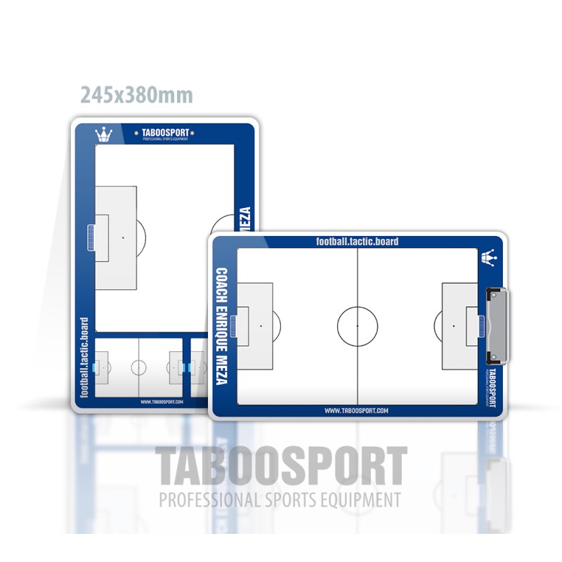 Personalized football coaching board, write / erase, size: 245x380mm