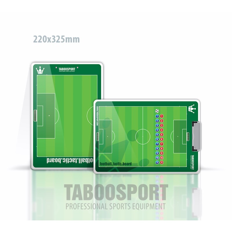 Taboosport football coaching board, single-sided magnets, size: 220x325mm