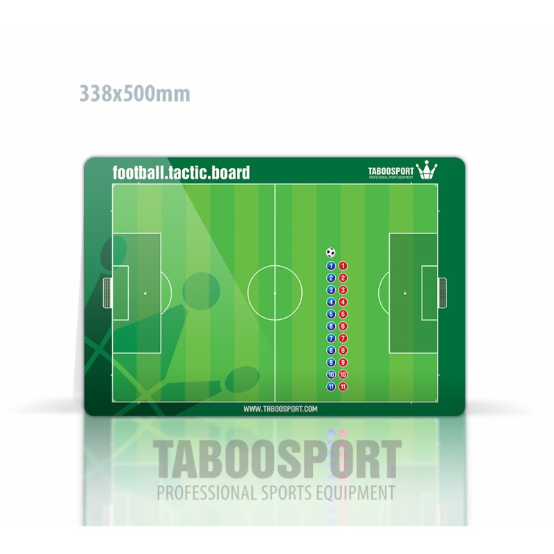 Taboosport football coaching board, single-sided magnets, size: 338x500mm
