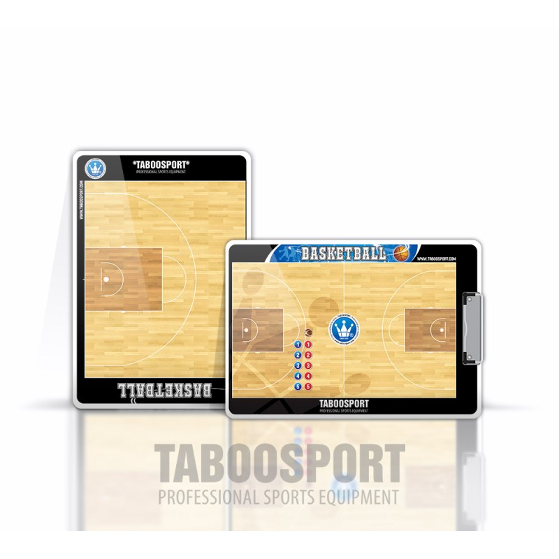 Taboosport basketball coaching board, single-sided magnets, size: 220x325mm