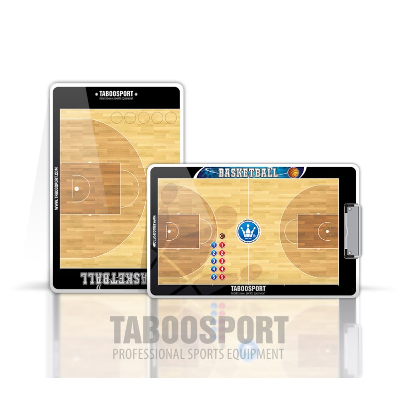 Taboosport basketball coaching board, single-sided magnets, size: 245x380mm
