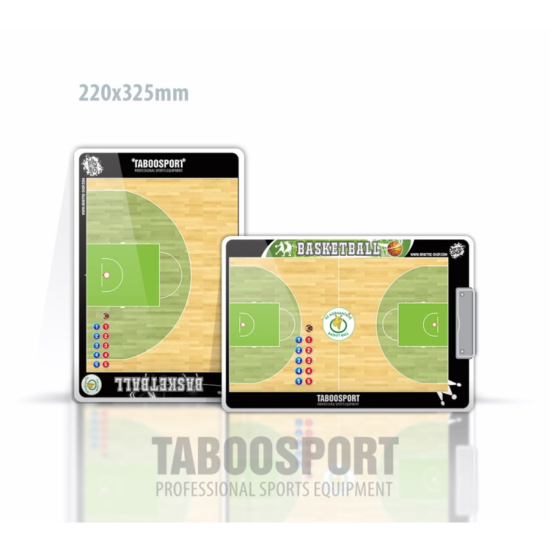 Personalized basketball coaching board, magnets on both sides, size: 220x325mm, PRICE: 45,00 €