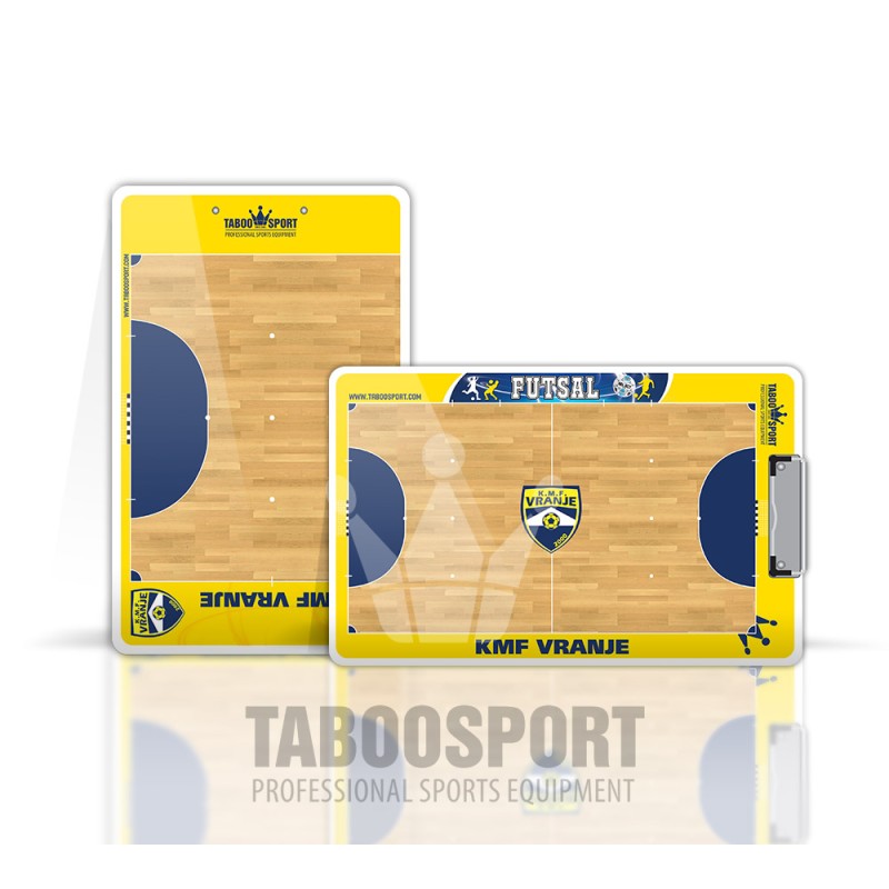 Personalized futsal coaching board, write / erase, size: 245x380mm, PRICE: 30,00 €