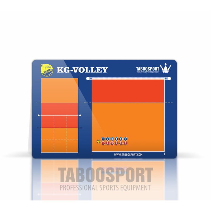 Personalized volleyball coaching board, single-sided magnets, size: 338x500mm