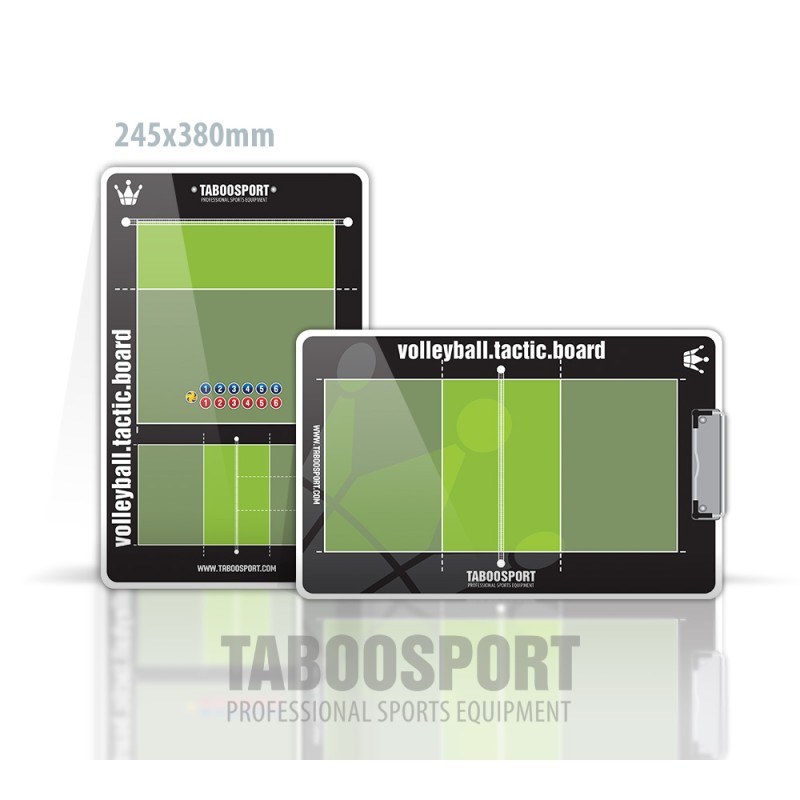 Taboosport volleyball coaching board, single-sided magnets, size: 245x380mm