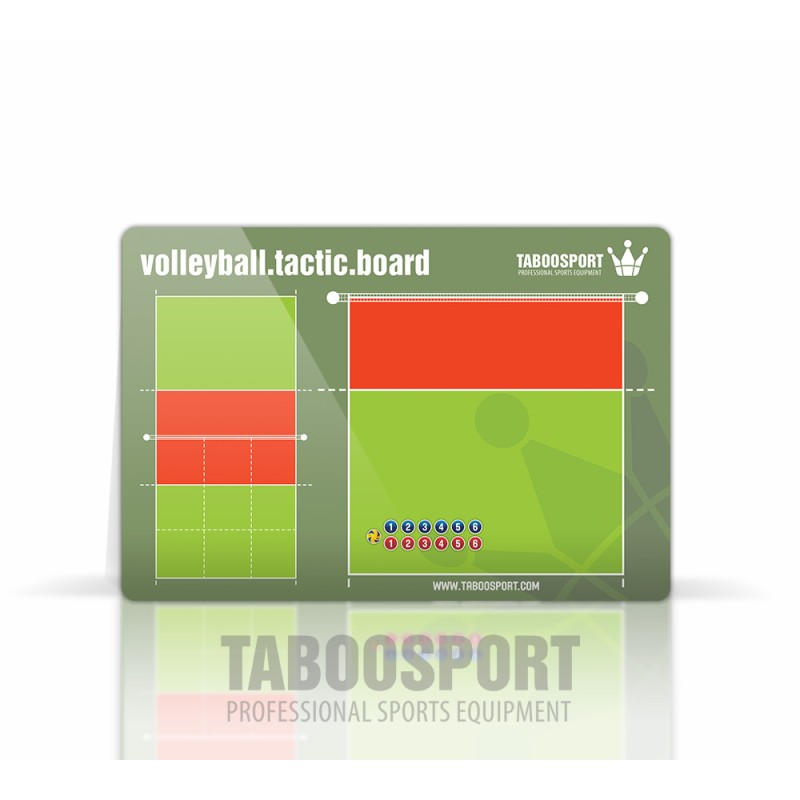 Taboosport volleyball coaching board, single-sided magnets, size: 338x500mm