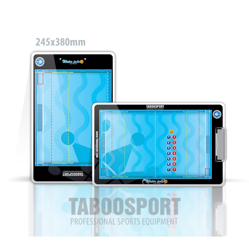 Taboosport water polo coaching board, single-sided magnets, size: 245x380mm