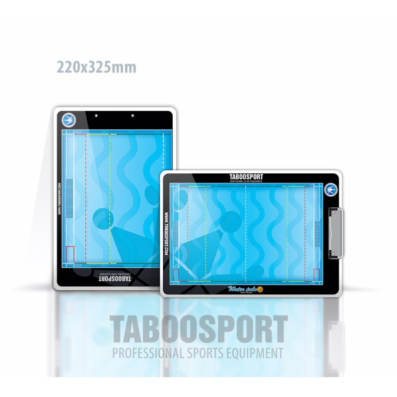 Taboosport water polo coaching board, write / erase, size: 220x325mm